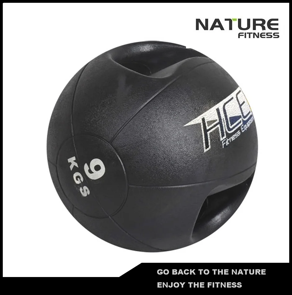 9kgs Double Grip Handles Medicine Ball /Core Ball For Strength Training