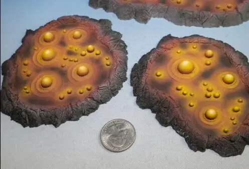 

Lava Pools Set by Wargamma Mr. Dandy Painted Set B Terrain Scenery(commission)