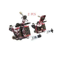 Два предмета татуировки Вращающаяся ручка Гибридный постоянный тату машинка для макияжа Мощный Тихий мотор питания новая распродажа