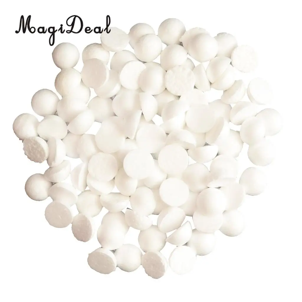 MagiDeal 5 Pieces Half Round Solid Polystyrene Foam Balls for Christmas Decoration Modelling Kids Craft 120mm Tree Ornament