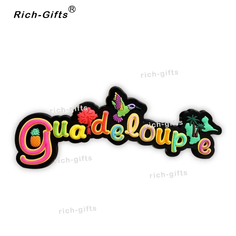 

OEM/ODM Customized Promotional Gifts With Your Logo Home Decoration Magneto Fridge Magnets Souvenir Guadeloupe MOQ1000PCS(RC-FR)