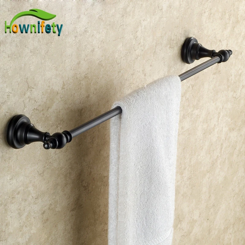 

Oil Rubbed Bronze Finish Bath Single Towel bar Wall Mounted With Crystal