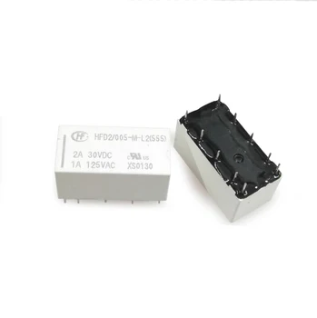

50pcs/lot Relay HFD2-005-ML2-D HFD2/005-M-L2-D Latching Relay Double coil 5V