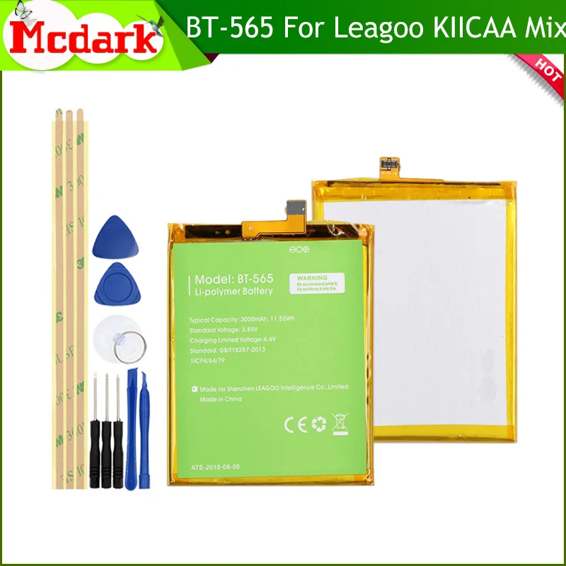 Сменный аккумулятор Mcdark для Leagoo KIICAA Mix 3000 мА · ч BT-565 смартфонов + Инструменты |