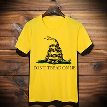 Футболка с флагом Gadsden Забавные футболки унисекс для мужчин и женщин Gadsden