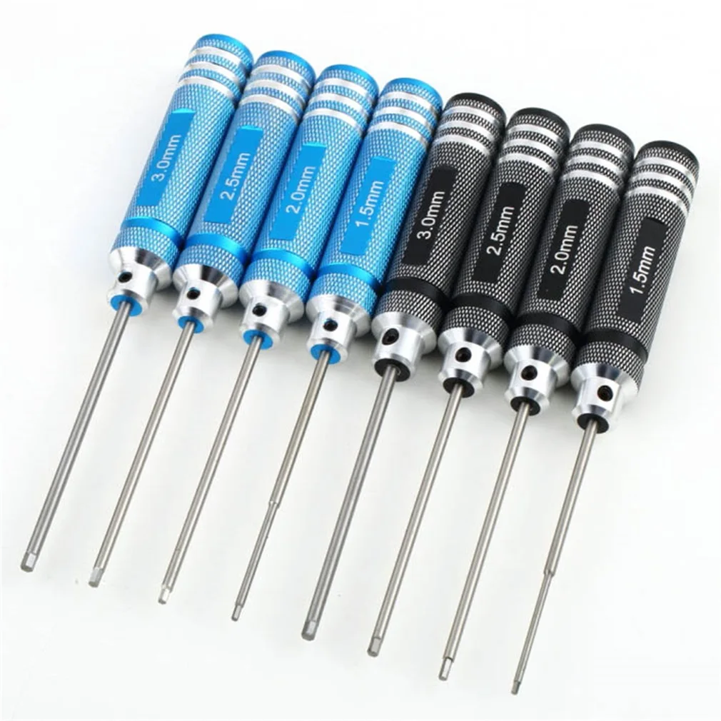 

4PCS Hex Screw Driver Tool Kit For RC Helicopter Plane Transmitter Car Blue HUG-Deals