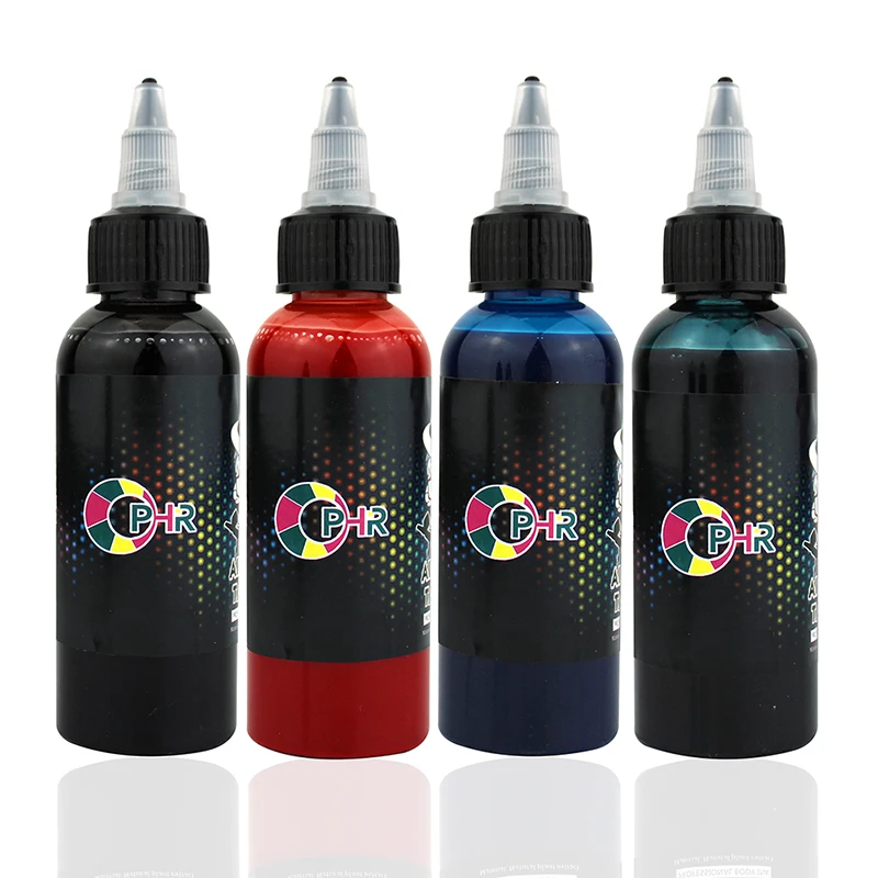 Черные тату краски OPHIR 60 мл аквакраска аэрограф чернила пигмент акриловая краска
