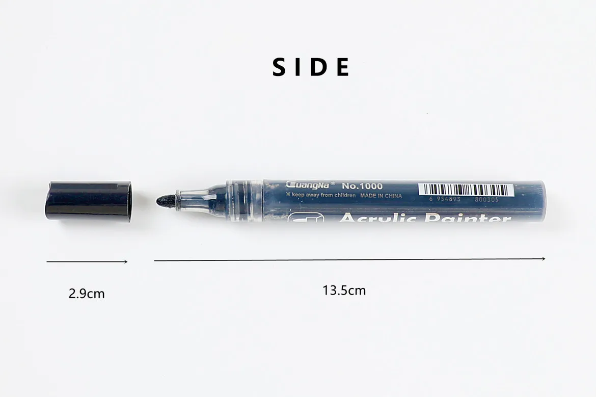 5 шт./лот, разные цвета, акриловый маркер, краска для тела, керамическое украшение, сделай сам, альбом, черная карта, граффити, краска на водной основе, ручка