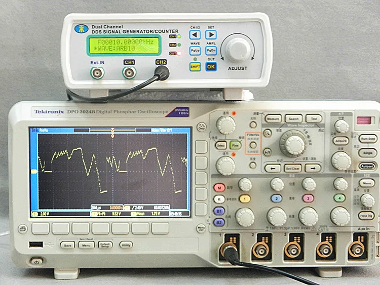 MHS-5220P высокой точности цифровой двухканальный DDS генератор сигналов произвольной формы 20 МГц усилитель 80 кГц