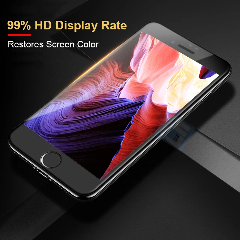 5D закаленное стекло с изогнутыми краями для iPhone X XS Max XR полное покрытие Защитная
