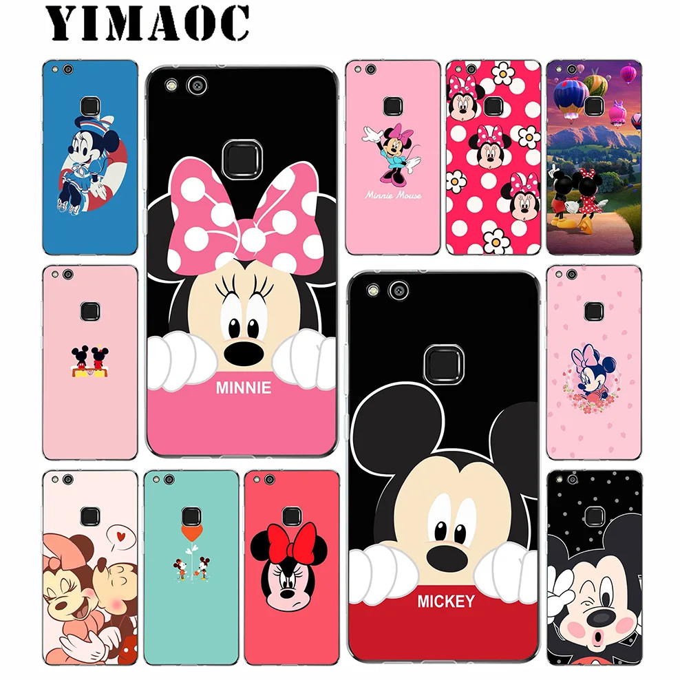 YIMAOC Mickey Minnie Mouse Soft Case for Huawei Mate 30 20 P30 P20 P10 P9 P8 2015 2016 2017 P Smart Lite Pro |