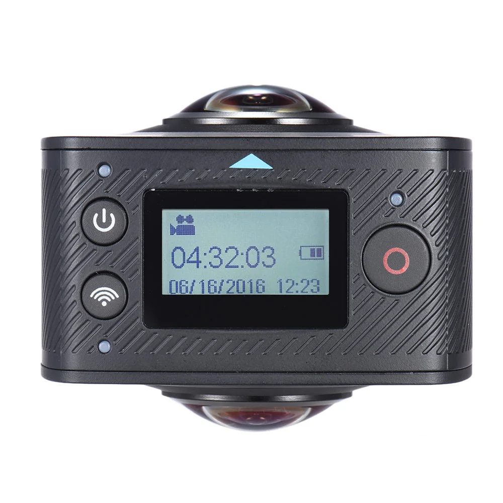 Andoer двойной объектив 360 панорамная экшн-камера цифровая видеокамера Спортивная камера 1920*960 P HD 8MP с объективом 220 градусов рыбий глаз