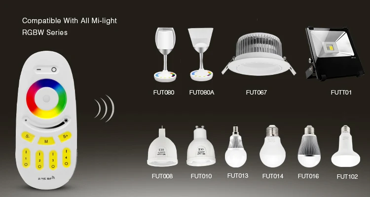 Miboxer2.4G RF беспроводной пульт дистанционного управления одноцветная Цветовая температура RGB RGBW RGB+ CCT контроллер светодиодной ленты WiFi iBox умный светильник FUT039