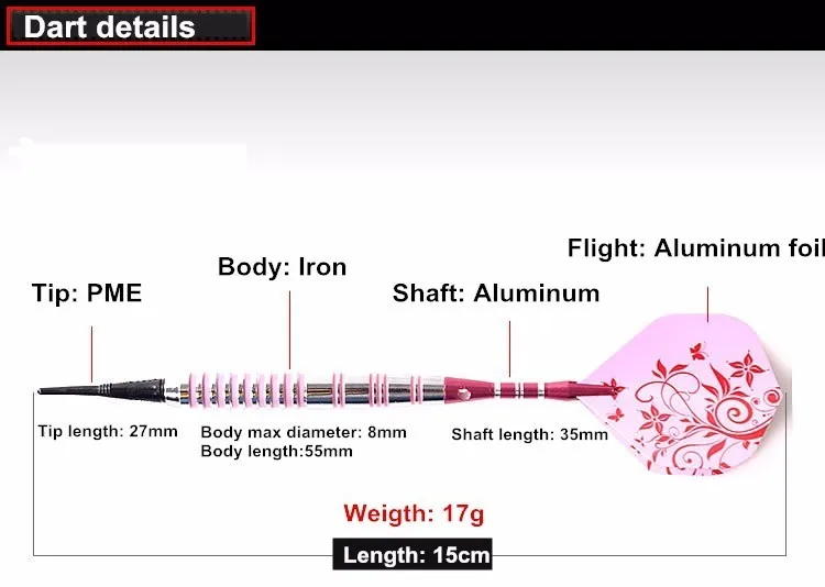 3 шт. cuesul Профессиональный 14 г 15 см мягкие дротики для Дартса электронный мягкий наконечник с медный дротик баррель Алюминиевый Дартс вал