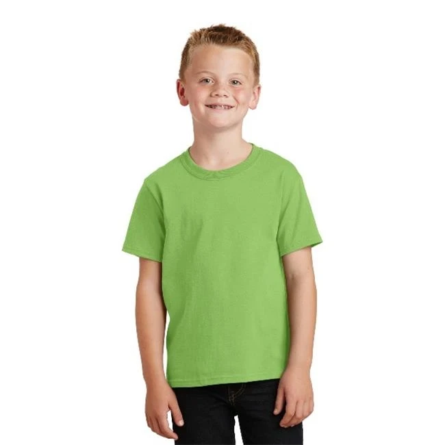 Port & Company PC54Y Youth Core Cotton Tees Lime - Extra Small