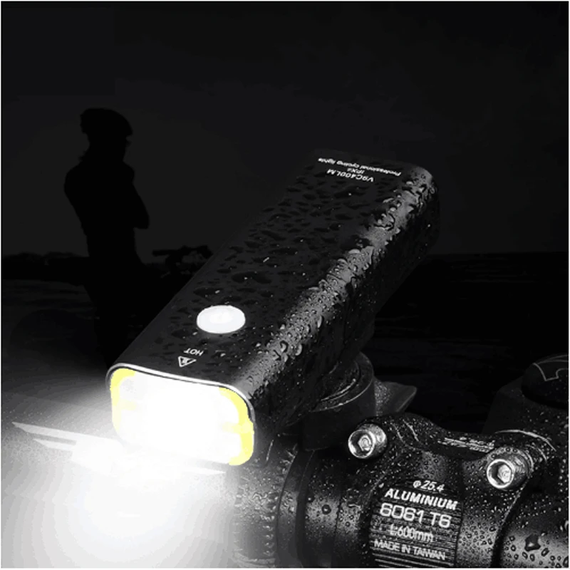 Top 2017 New Usb Rechargeable Bike Light Front Handlebar Cycling Led Light Battery Flashlight Torch Headlight Bicycle Accessories 2