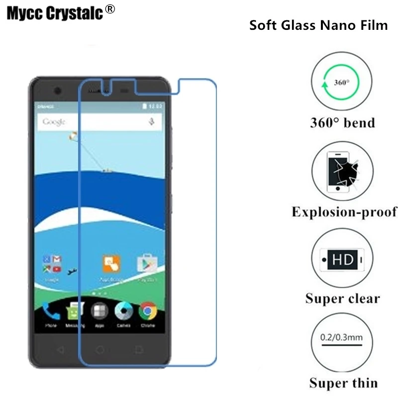 

Nano Explosion-proof Protective Super thin clear Soft Glass Film For ZTE Orange Neva 80 Blade V770 Screen Protector Film