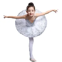 Белая профессиональная балетная пачка для балерины для детей, блинная пачка для девочек, танцевальные костюмы, балетное платье для девочек