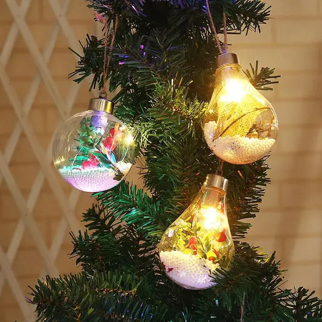 creative christmas tree rope hanging led light bulb lamp outdoor christmas tree bulb