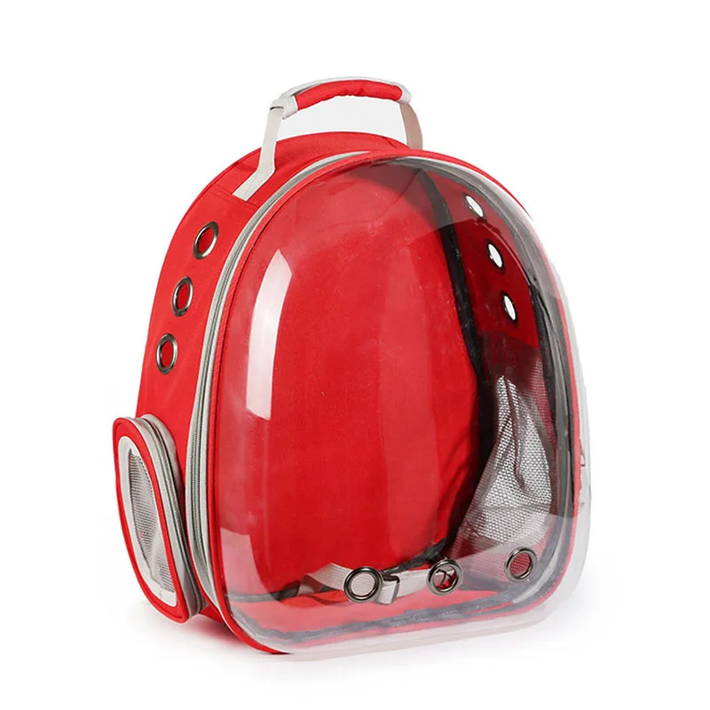Breathable Pet Dog Cat Carriers Bag Outdoor Travel Transparent Space Pet Backpack Carry Bag Case Puppy Carriers Cat Rabbit Cage6