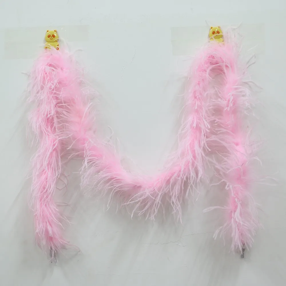 light pink Decoration DIY Boa Cloth Trimming Wedding Ostrich Feather