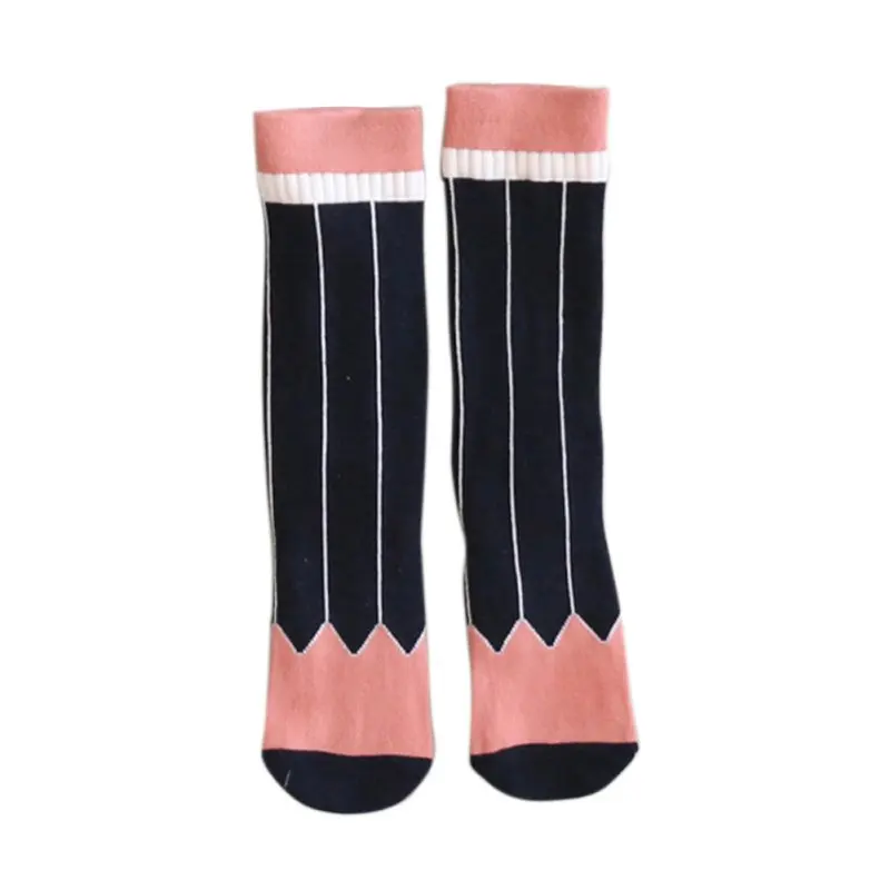 Новые детские носки, мягкие гольфы для мальчиков и девочек, детские носки без пятки с узорами