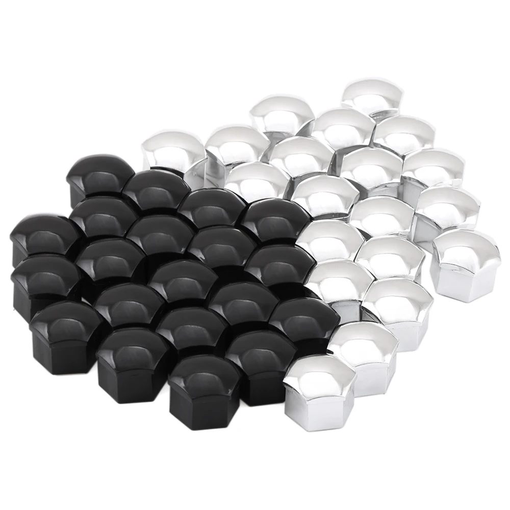 

20Pcs Auto Car Wheel Nut Bolt Screw Cover Cap Hexagon Bolt Car styling Accessories for Audi A4 A3 A5 A6 A1 Q3 Q5 Q7 TT with 17mm