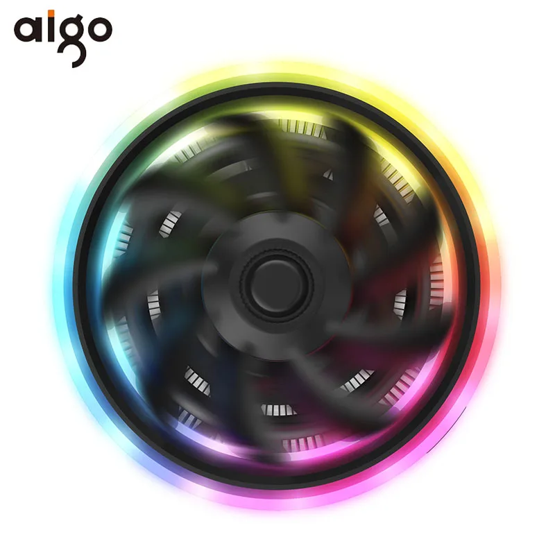 Aigo тени Pro PWM Процессор кулер 5V TDP 280W 4pin светодиодный RGB вентилятор Радиатор материнская плата синхронизации Управление кулер вентилятор охлаждения для intel AM3/AM4