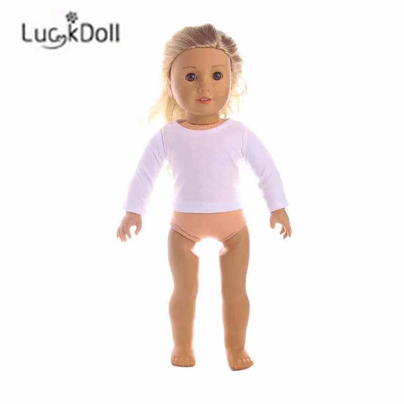 LUCKDOLL Милая рубашка подходит 18 дюймов Американский 43 см Кукла одежда аксессуары, игрушки для девочек, поколение, подарок на день рождения