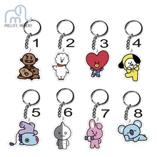 Prelife Memory Kpop BT21 BTS Bangtan Boys font b Keychain b font Album 8 Style KPOP