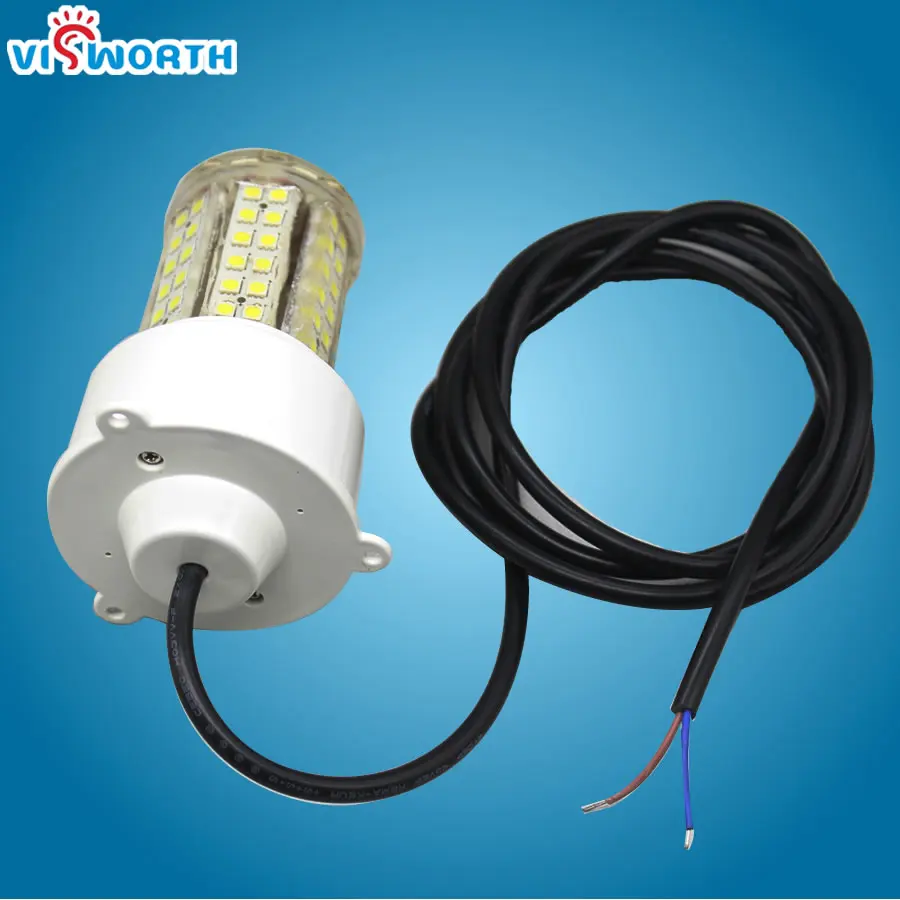 15w 20w 12V LED Underwater Fishing Light Lamp smd5050 84pcs leds Fishing Boat Light ip68 waterproof 360 degree Lure Lights