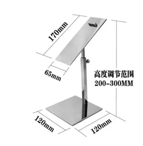 Металлическая полированная Золотая витрина для обуви Подставка для обуви кронштейн для обуви металлическое украшение на обувь держатель