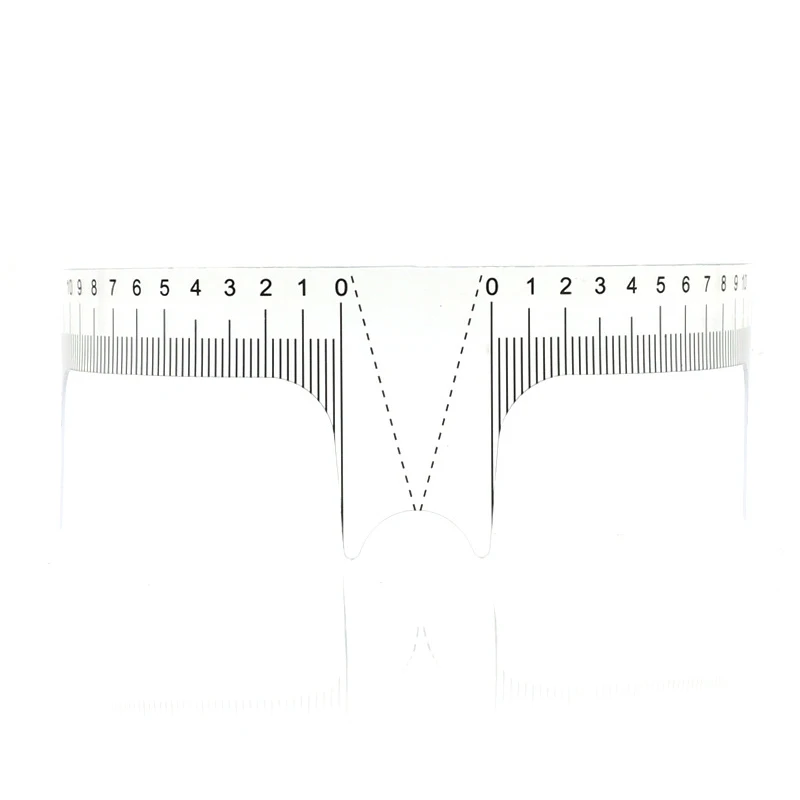 5Pcs U Type Plastic Eyebrow Tattoo Stencils Microblading Reusable Makeup Brow Measure Eyebrow Guide Ruler Permanent Tools       -4