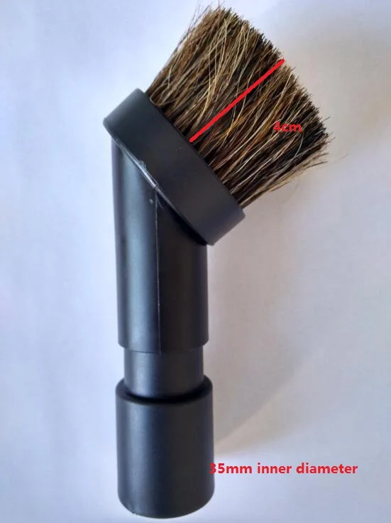 Aspirador de pó 3.5cm de Escova de Cabelo de Cavalo Longo 32 mm 35 mm Peças de