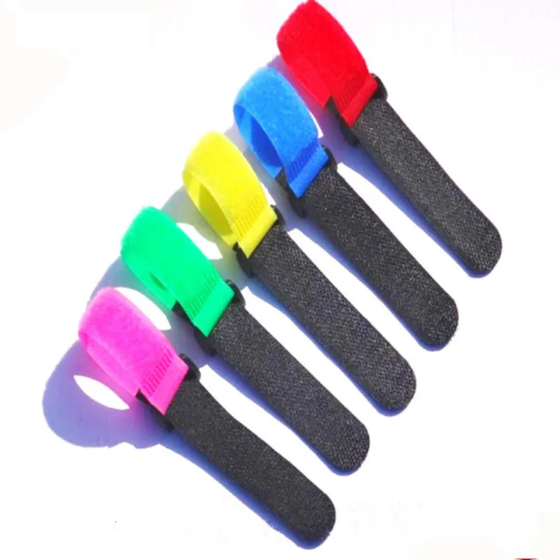 

XUNZHE 20Pcs Cable Ties with Eyelet Holes organizer wiring harness cord Magic self adhesive hook loop fastener Reusable