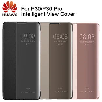 

Huawei Authentic Smart View Flip Cover Intelligent View Cove For Huawei P30 Huawei P30 Pro Sleep Function Phone Protective Cover