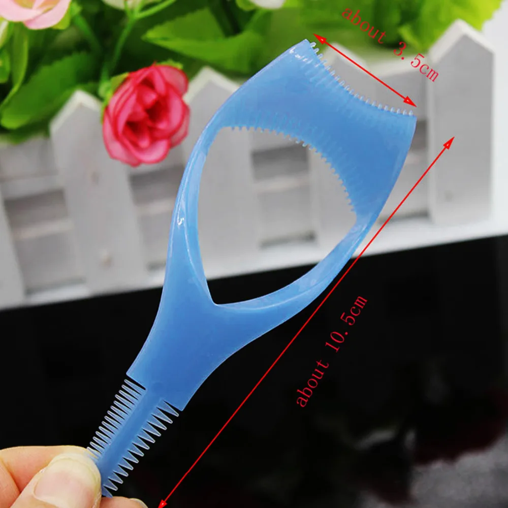 

Top Sale 3 in 1 Cosmetic Makeup Beaty Long Fake Mascara Applicator Guide Comb Eyelash Curler Cosmetic tools make up Accessories