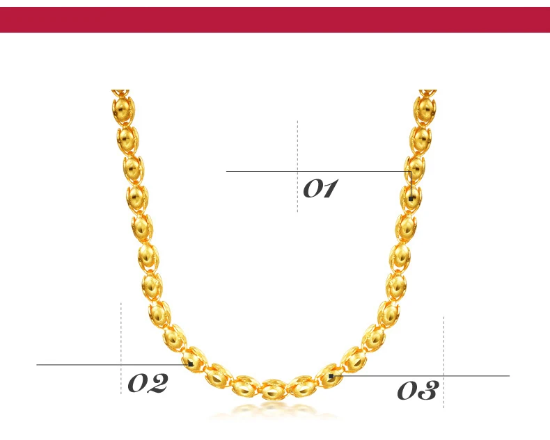 ZSFH 24K ожерелье из чистого золота настоящий AU 999 твердая Золотая цепь мужская хороший тюльпан высококлассная Модная классика ювелирные изделия Новинка