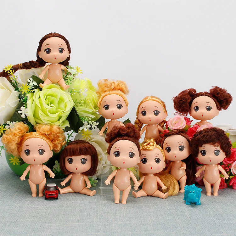 9cm Mini LOL Doll Playmate High Quality D dung Dolls with Brown/gold