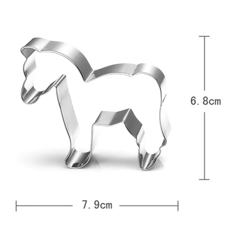 

Animal Suit Baking Mold for Stainless Steel Baking Accessories Cute Pony Mold Decoration Baking Tools New 2019