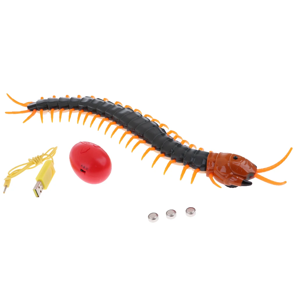 Infrared RC Remote Control Animal Centipede Scolopendra Creepy-crawly Prank Funny Kids Toys Gift