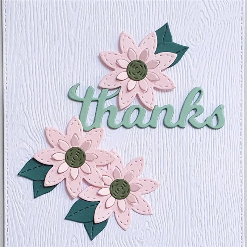 

Naifumodo Dies Cutting Petals Flower 6Pcs/lot Metal Cutting Dies Scrapbooking for Card DIY Embossing Cuts Die New Craft