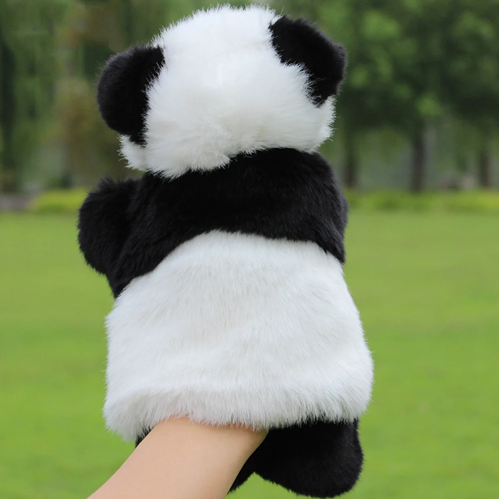 Animal Hand Puppets Panda Puppets Baby Toys Stuffed Baby Plush Toys Happy Family Fun Hand Kids 3