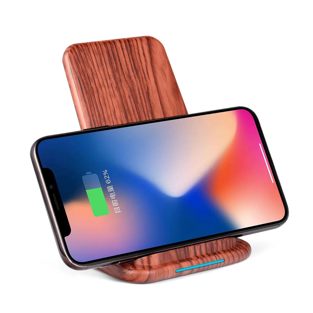 Qi Wireless Charger Intelligent Charging Fast Charging Ultra Thin Portable Wireless Charger for