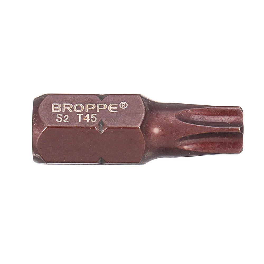 Broppe 7 шт. T20/T25/T30/T40/T45/T50/T55 30 мм Torx Магнитная S2 Сталь ОТВЕРТОЧНЫМИ 10 мм шестигранным хвостовиком для воздействия отвертка