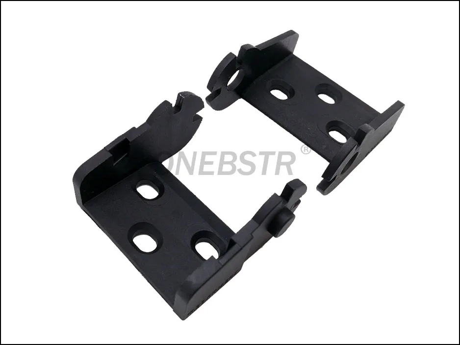 JFLO 1 Pair of 18x37mm Semi Closed Inside Opening Drag Chain Fitting End Connectors Joints Plastic Towline Cable Wire Carrier 8