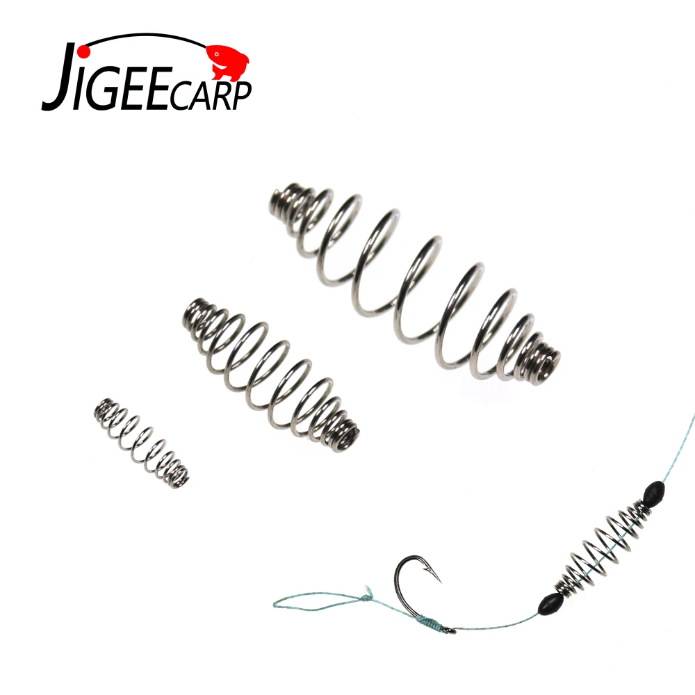 

JIGEECARP Carp Fishing Spring Feeder Cage Hair Rig Combi Rigs Floating Feeder Accessory Stops S M L Carp Fishing Tackle