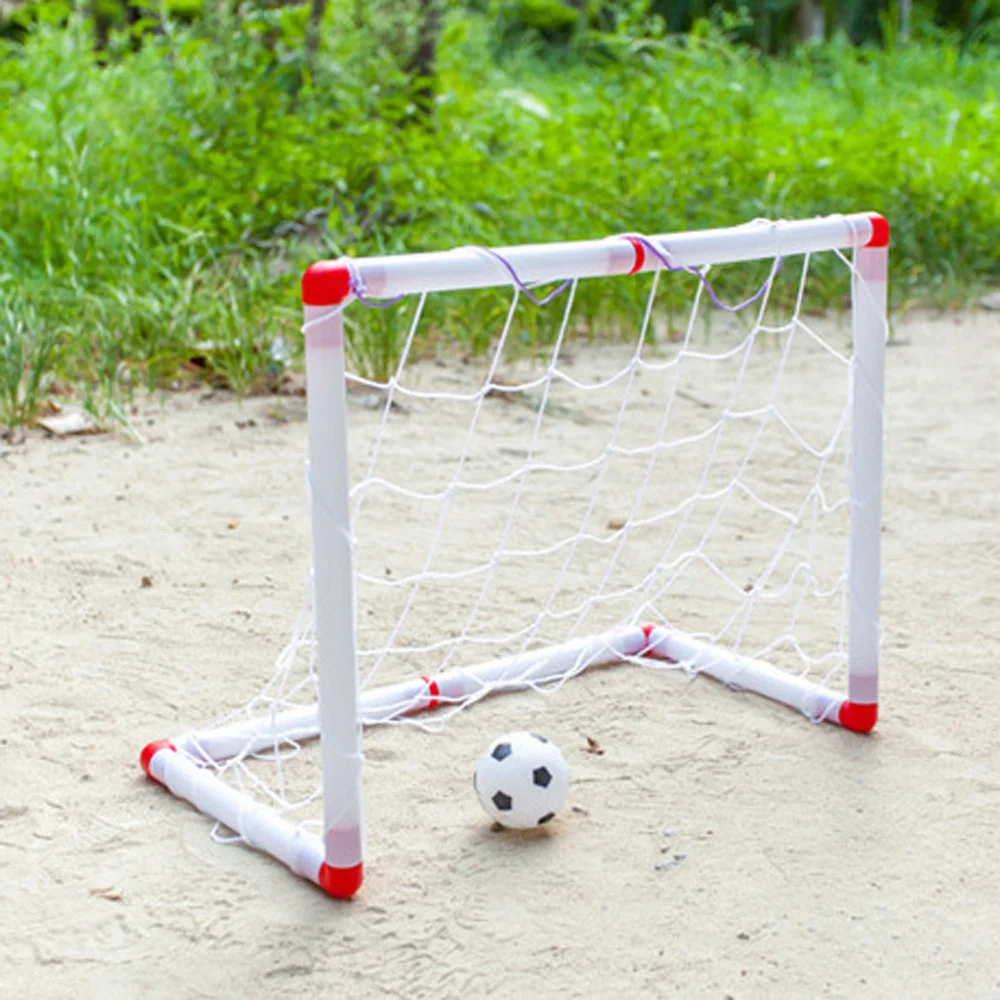 DIY Детский спорт футбол футбольные ворота чистая обучение Сад ворота ж/мяч набор