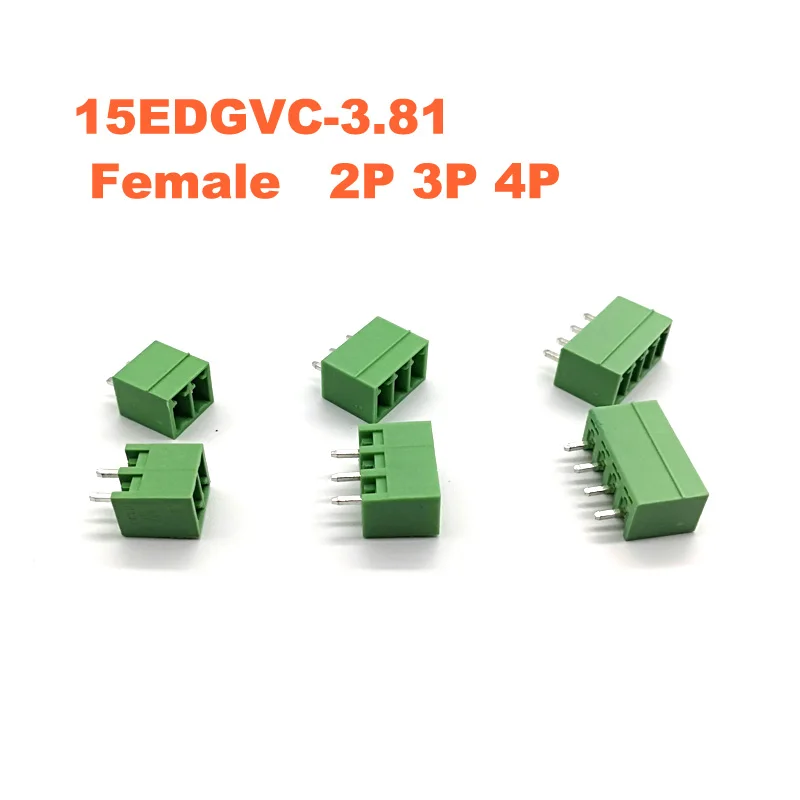Клеммная колодка PCB с винтовым штекером 3 81 мм 50 шт. 15EDGK VC 2/3/4P коннекторы для