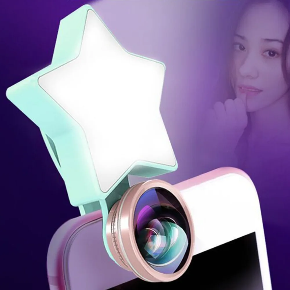 ACEHE Portable USB Self timer Flash Camera Clip on Phone Self timer